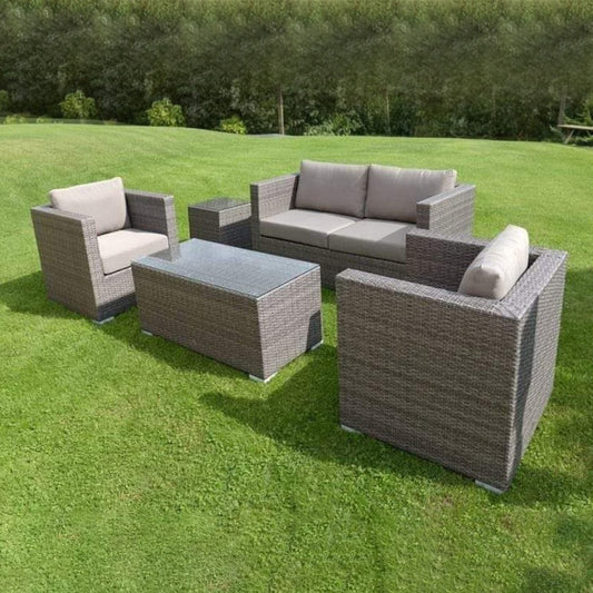 Outdoor set of table and sofa with two chairs-SHP185