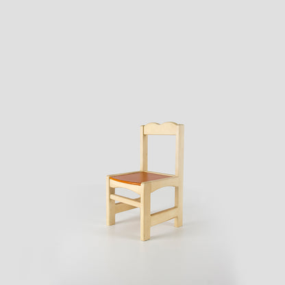 كرسي أطفال خشب زان طبيعي 30×30سم - stco66