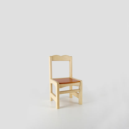 Children's chair, natural beech wood, 30×30 cm - stco66