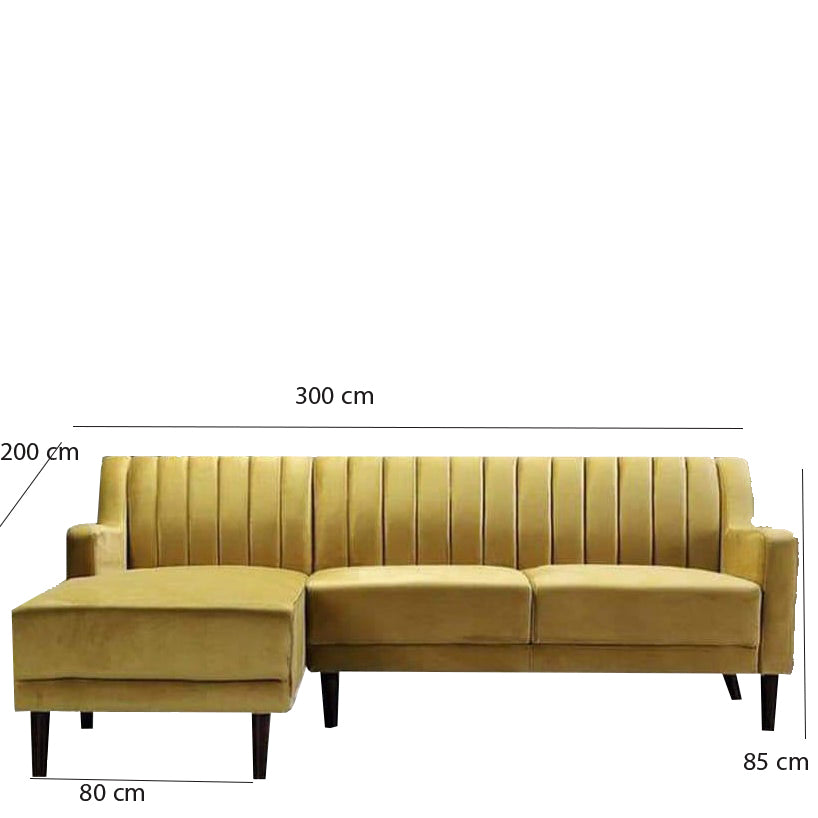 Modern Corner sofa 300 x 200 cm - Multiple Colors - QAM98