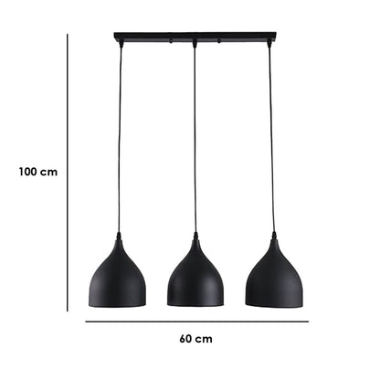 Triple Ceiling Light 55x55cm - SHLT13