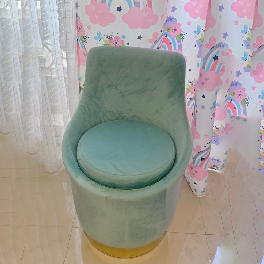 Round chair 47 cm - mint green - AC320