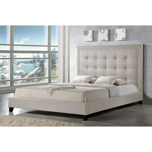 سرير تنجيد 210×170 سم - خشب كونتر و زان - SY75