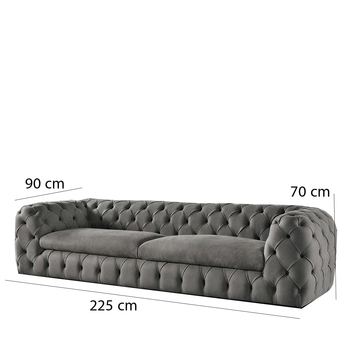 Sofa - multiple colors - 225 x 90 cm - DAF23