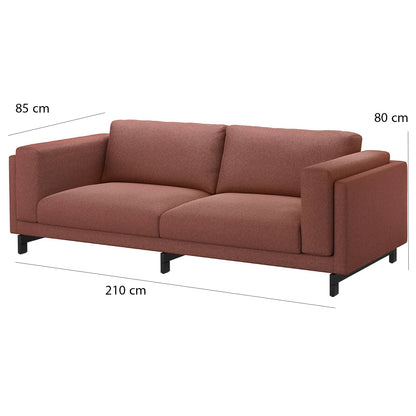 Natural beech wood sofa, 85 x 210 cm - multiple colors - DECO13