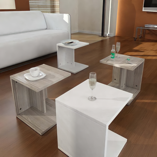 Coffee table 59X59 cm 4 sections - CBE45