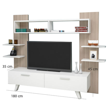 TV table with shelves 35×180 cm - FNH423