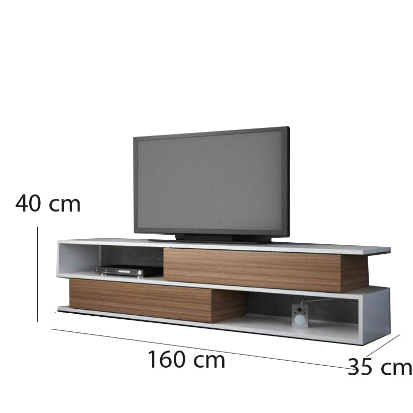 TV table with shelves 35×160 cm - FNH408