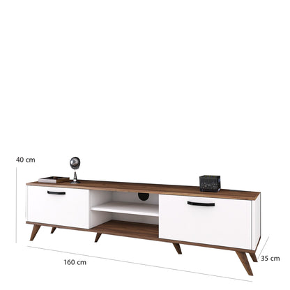 TV table with upper unit 35 x 160 cm - FNH398