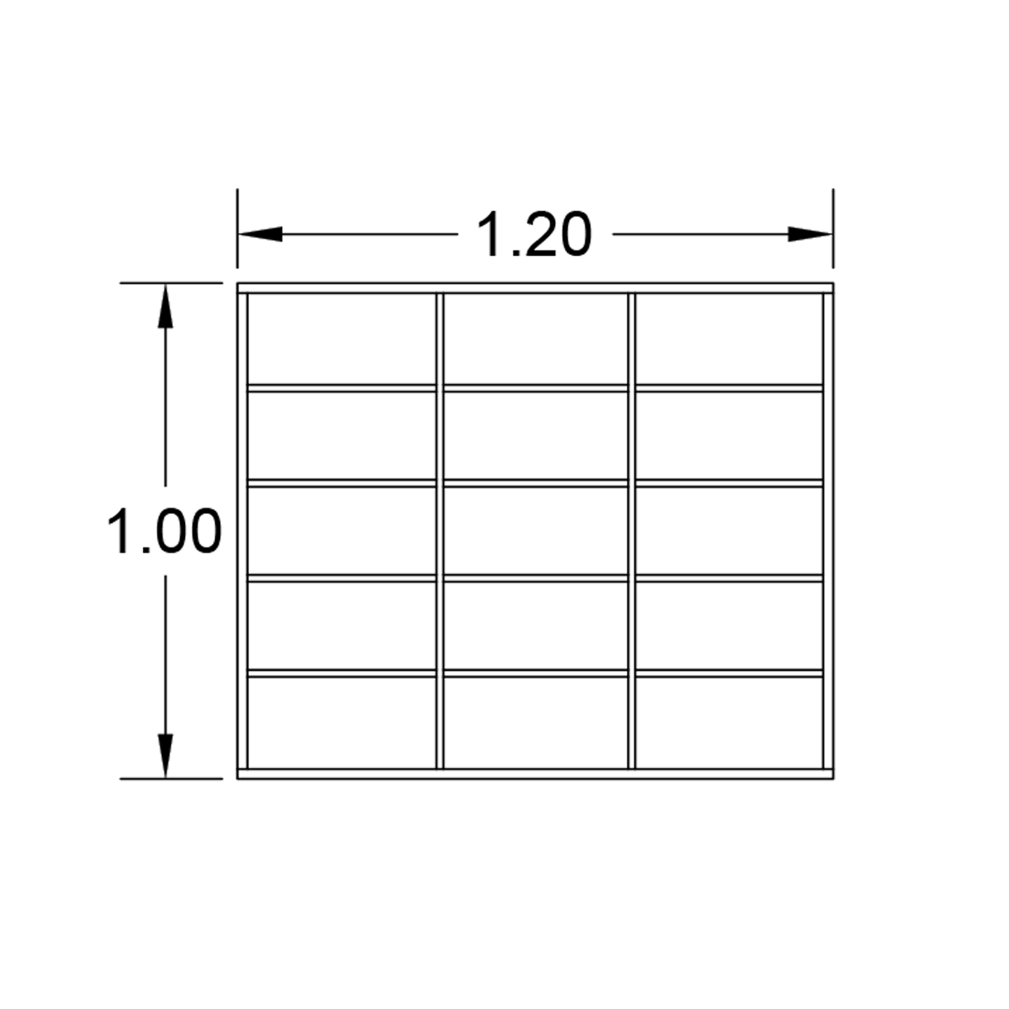 Shoe rack 40×120cm- FNH417