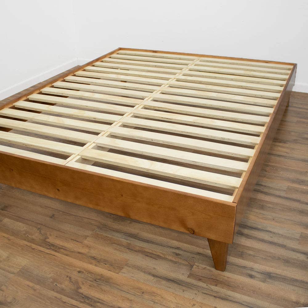 سرير خشب طبيعي - ألوان متعددة - 198×140سم - SHR173