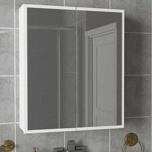 وحدة تخزين حمام بمرآة - الوان متعددة-Chic Homz