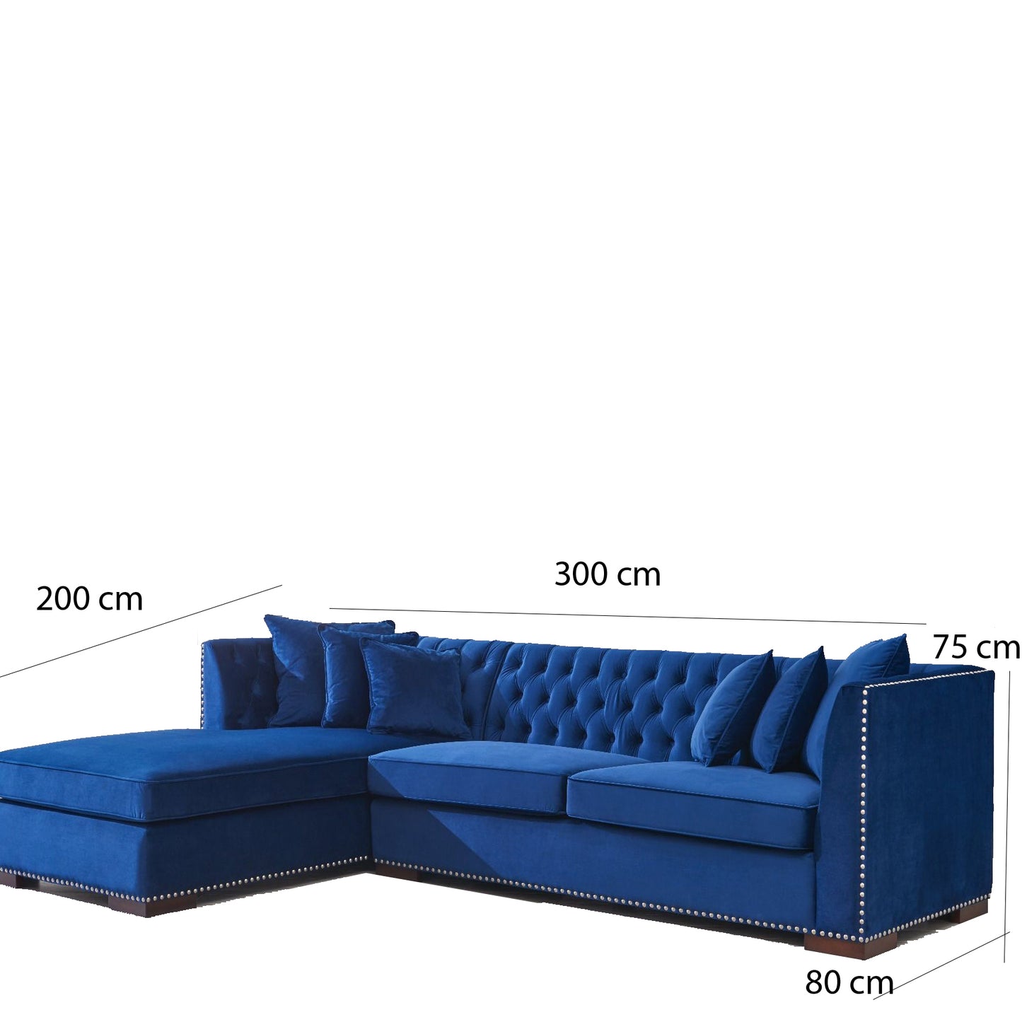 Corner sofa- multiple colors, 300 x 200 cm - MK27