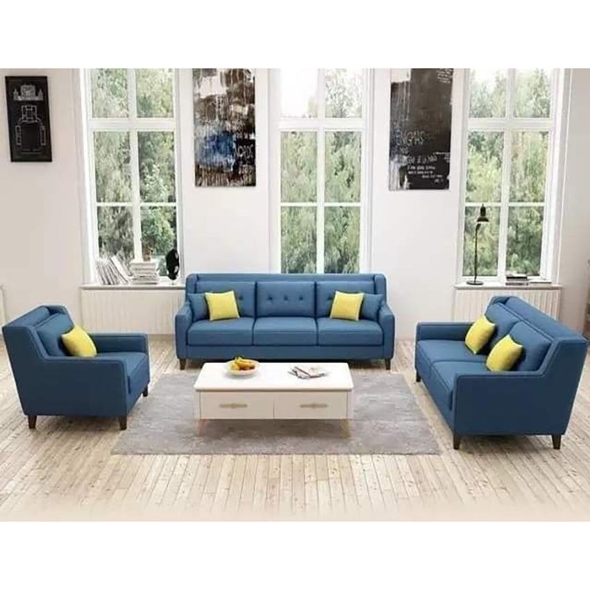 Sofa set three pieces - 2 sofas with a chair - multiple colors - KM116