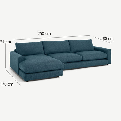 Corner sofa 250 x 170 cm - multiple colors - KM53