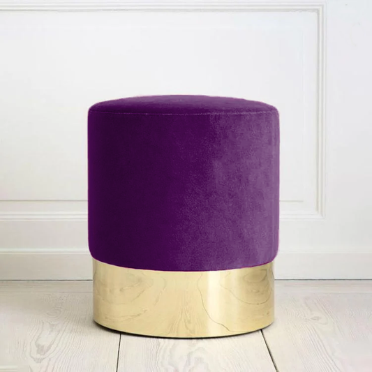 Round pouf - purple - AC321