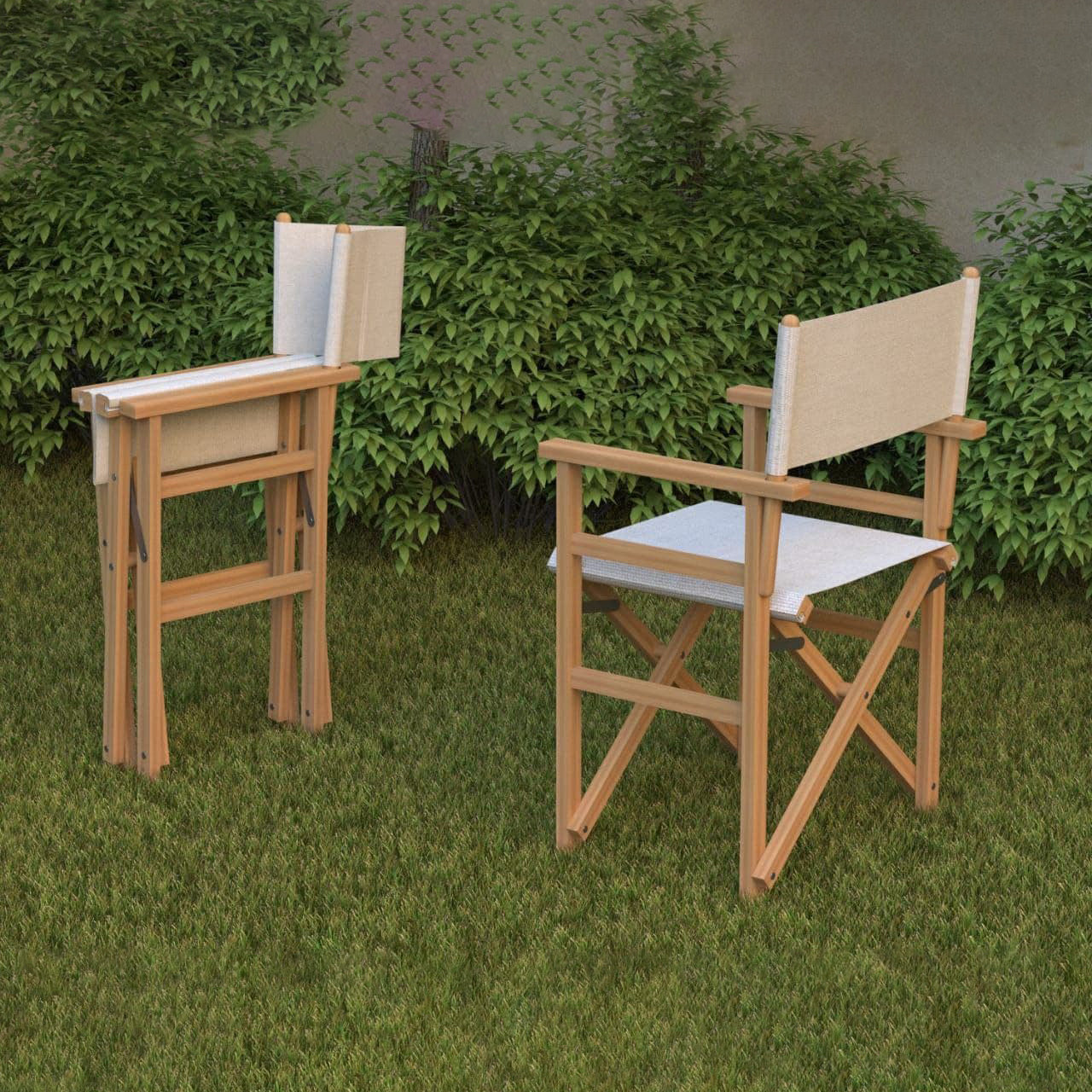 كرسي خشب زان قابل للطي 45×45سم-MNR13