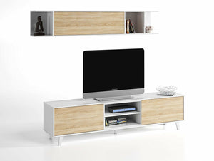 TV table 160X40 cm with hanging unit - DOM12