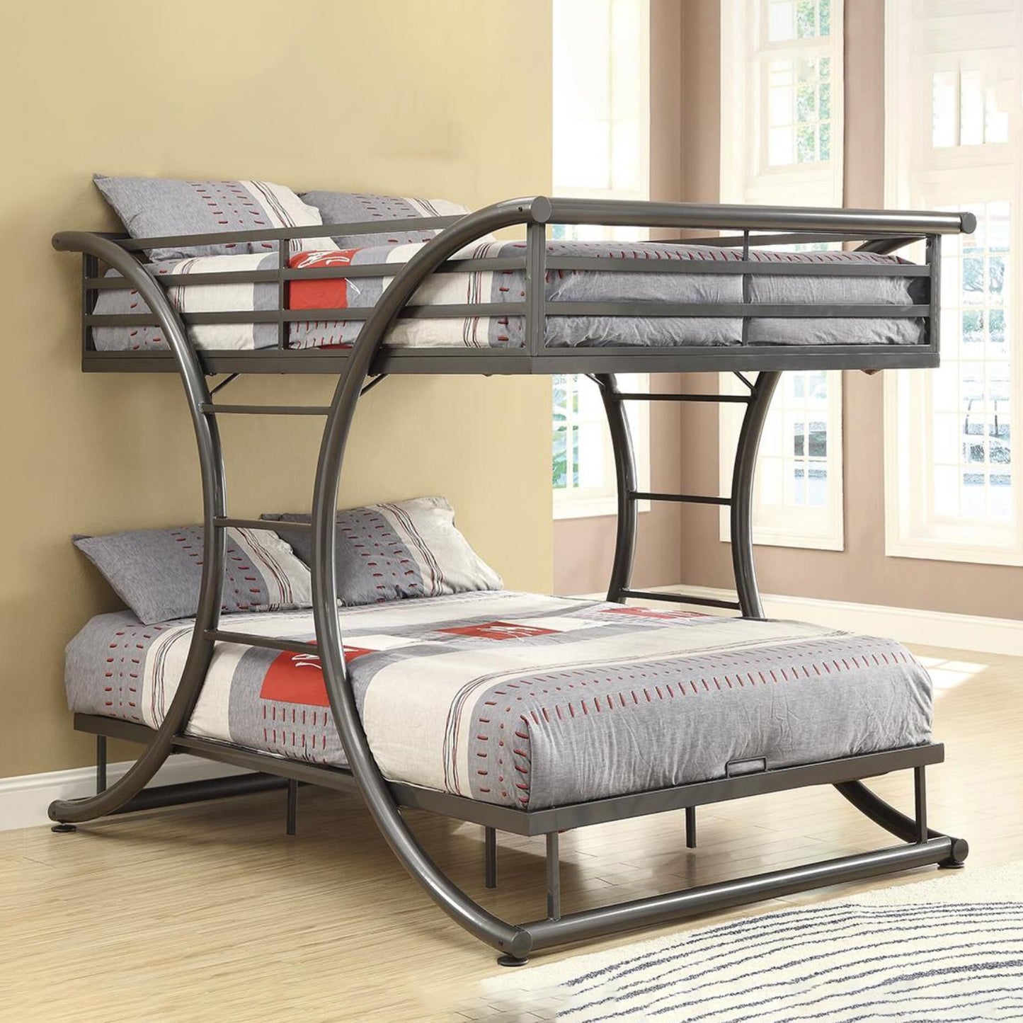Metal Double Bed - Multi Colors - OSA16