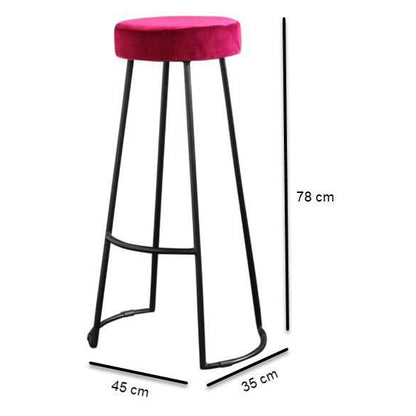 Bar stool 35×45 cm - fuchsia - AC115