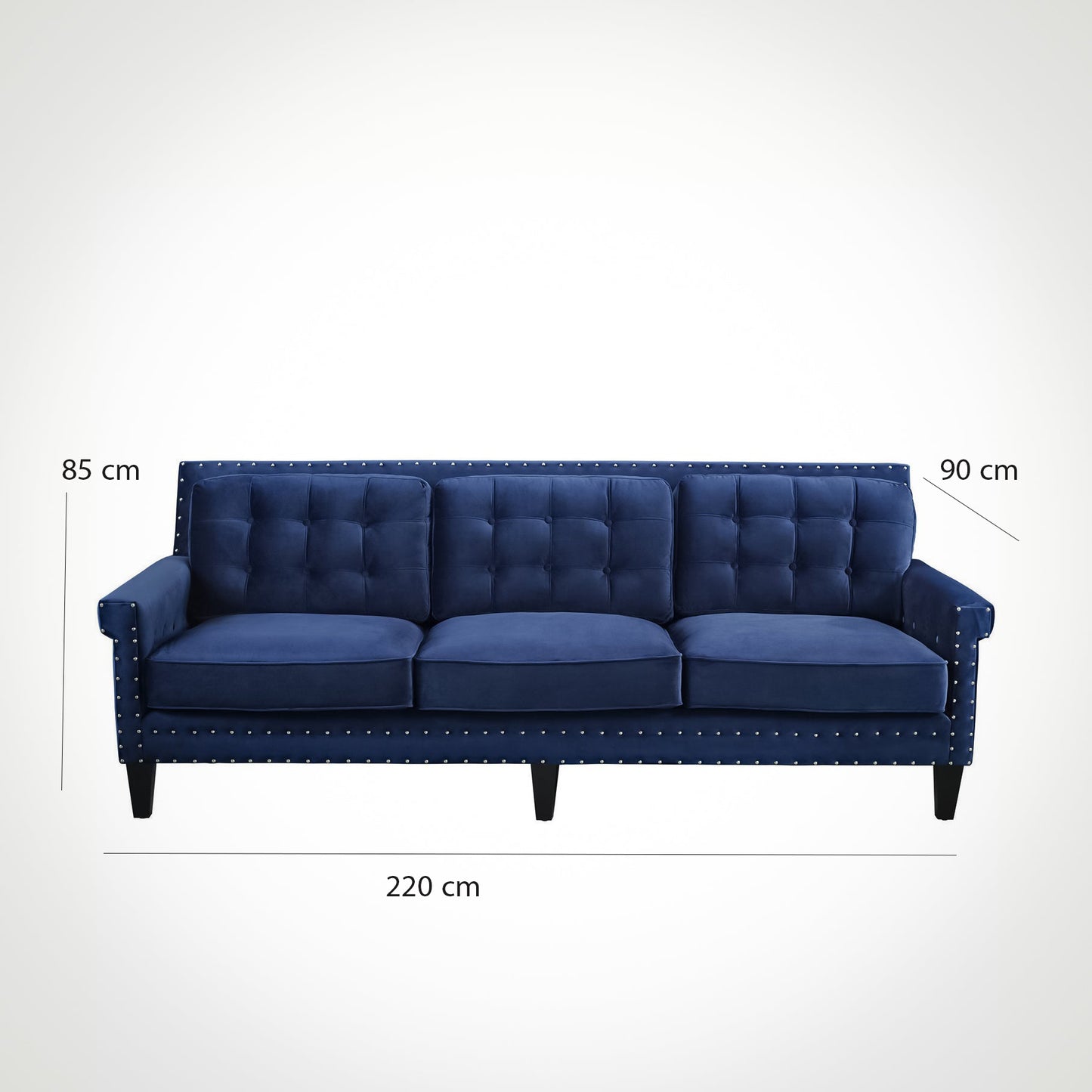 كنبة استقبال220×85  الوان متعددة  - WS39