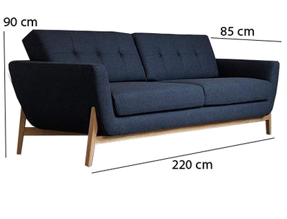 Beech wood sofa 85×220 cm - multiple colors - SY45